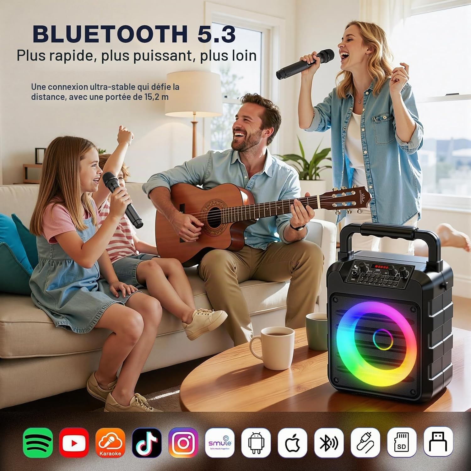 Thumbnail 6 de Dislocati enceinte karaoké Bluetooth 5.3