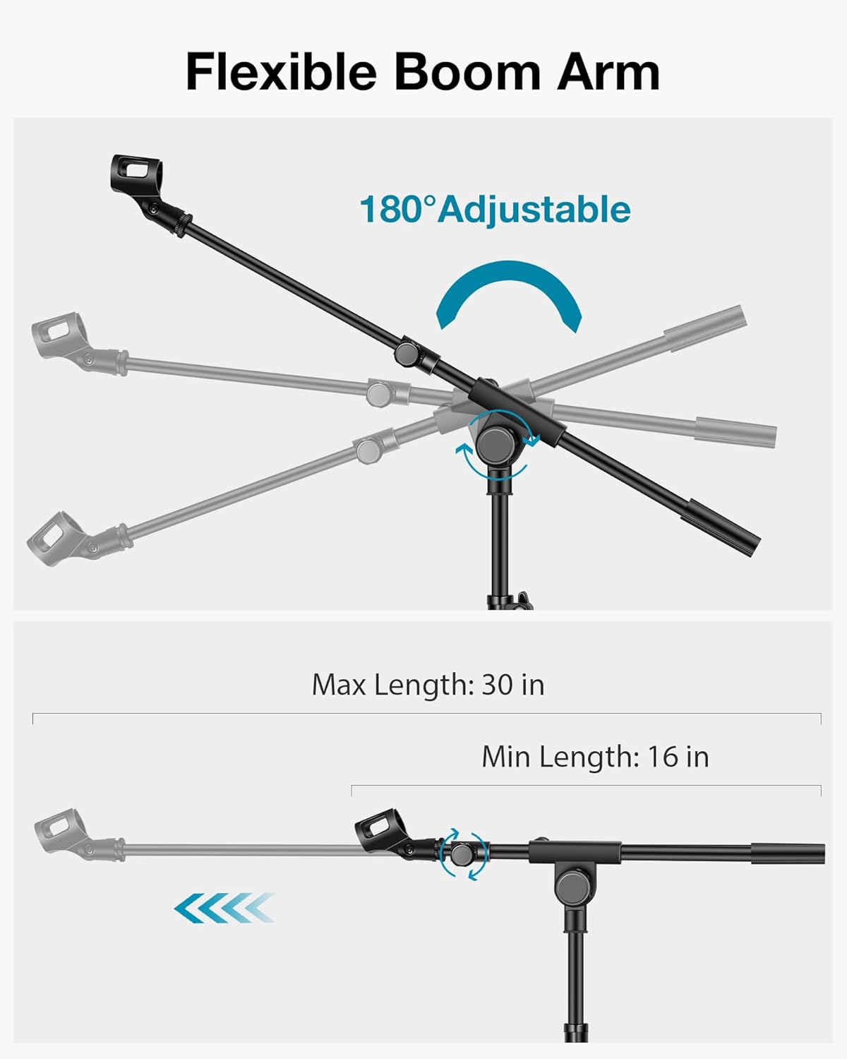Thumbnail 6 de InnoGear Microphone Stand Adjustable 89.8in