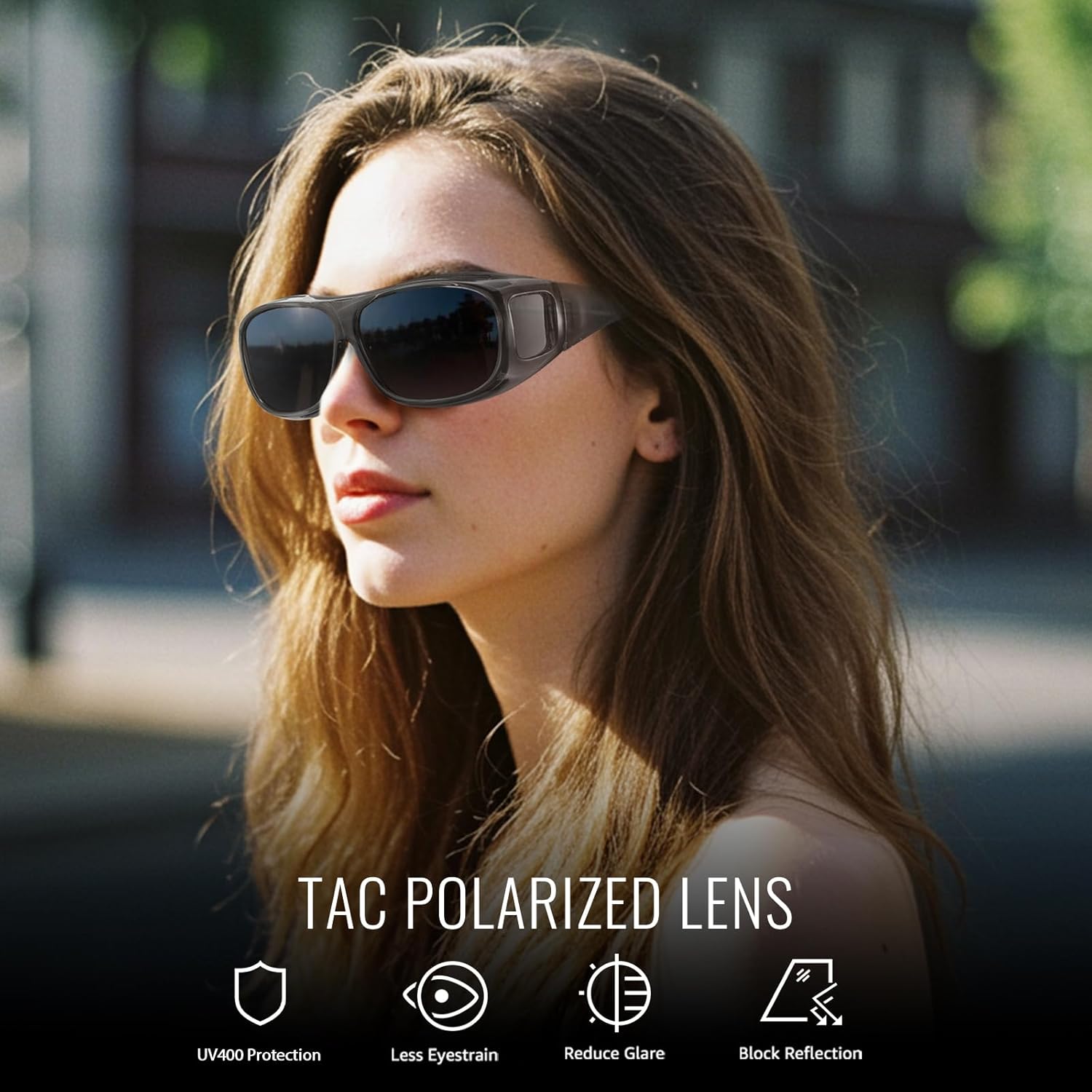 Thumbnail 2 de Myiaur fit over sunglasses with polarised wraparound lenses (UV400) for driving and outdoors