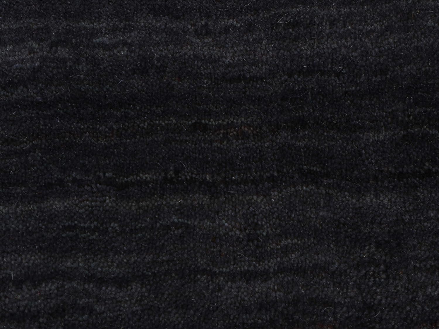 Thumbnail 5 de CarpetFine Alfombra Redonda Gabbeh Uni Negra Ø 120 cm 🖤