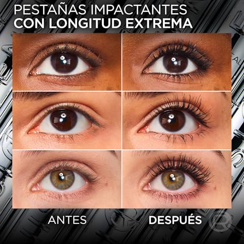 Detalle de L'Oréal Paris Telescopic Extensionist: Máscara de Pestañas con Alargamiento y Modelador (9,9 ml)