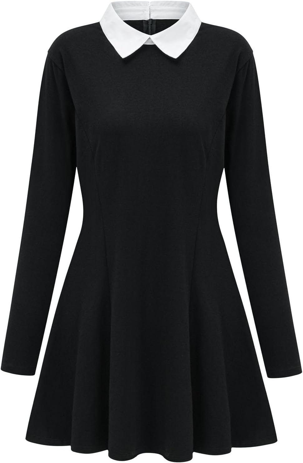 Detalle de HMPRT Women's Halloween Costume Set with Black Peter Pan Collar Dress