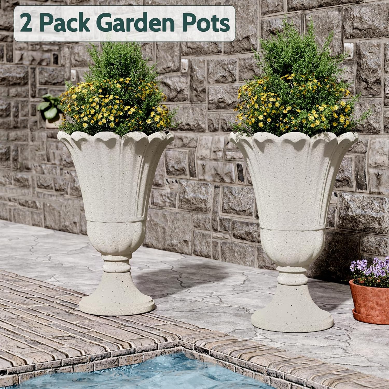 Thumbnail 3 de Trygoal Urn Planters, 24-inch