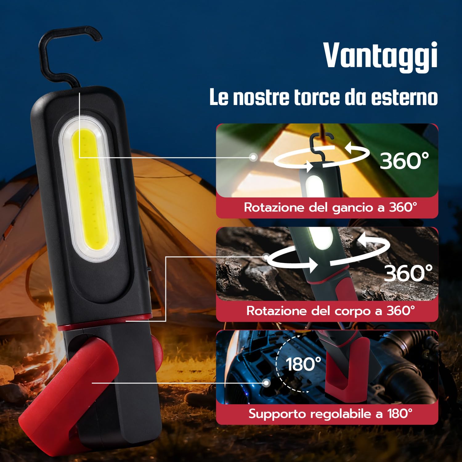 Thumbnail 1 de Wigearss Torcia Ricaricabile 1200mAh 🔦