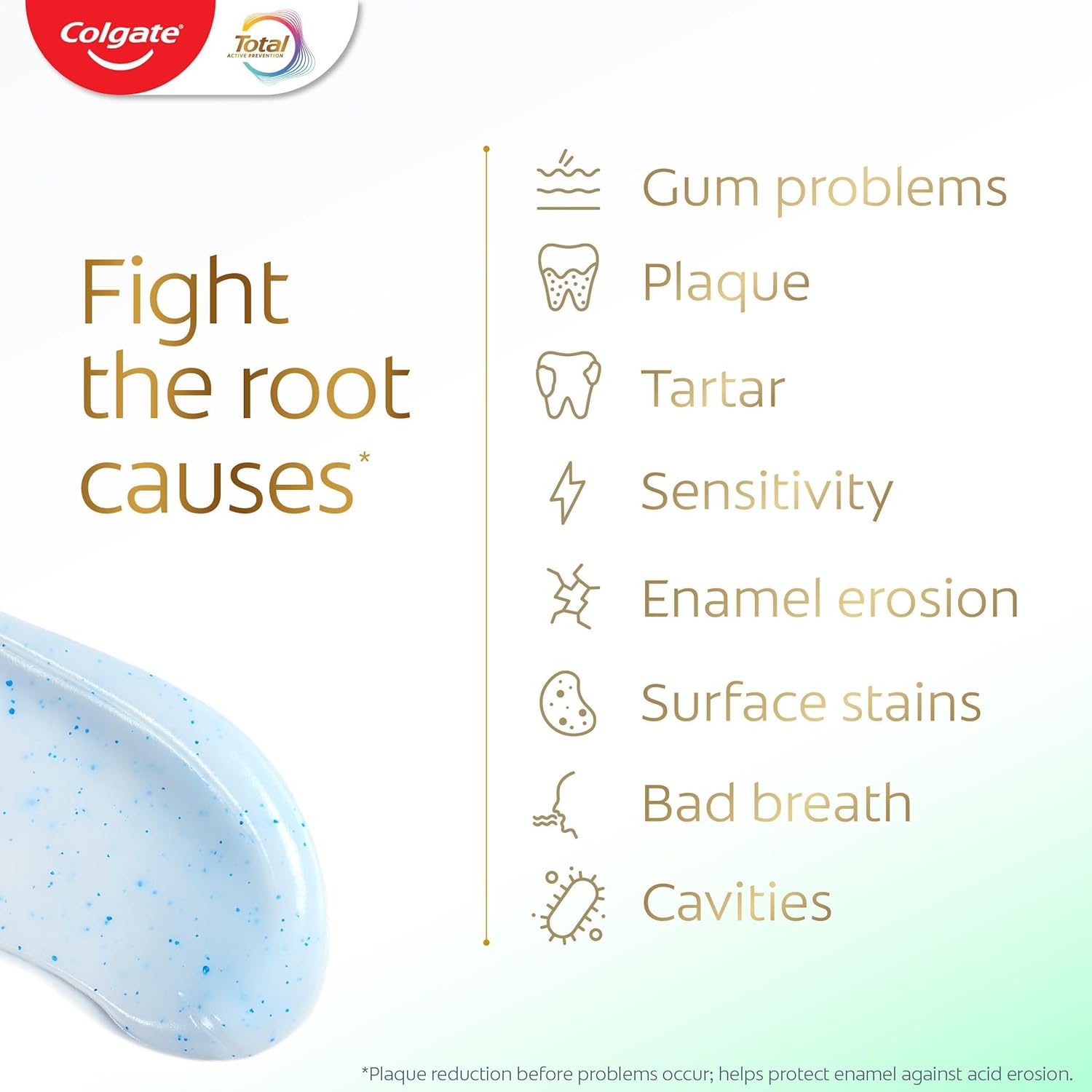 Detalle de Colgate Total Advanced Deep Clean Toothpaste 75ml x 3 – Balanced daily care with deep cleaning and 24h antibacterial protection