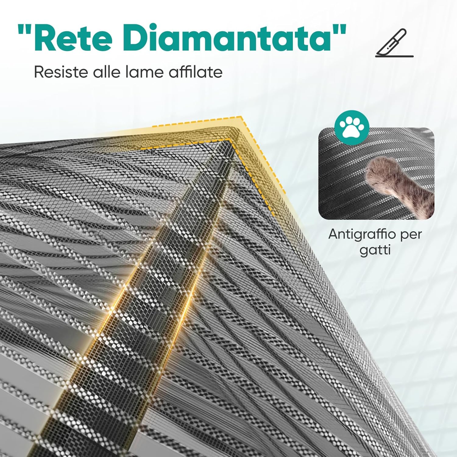 Detalle 2 de Sekey Zanzariera magnetica 200x220 cm