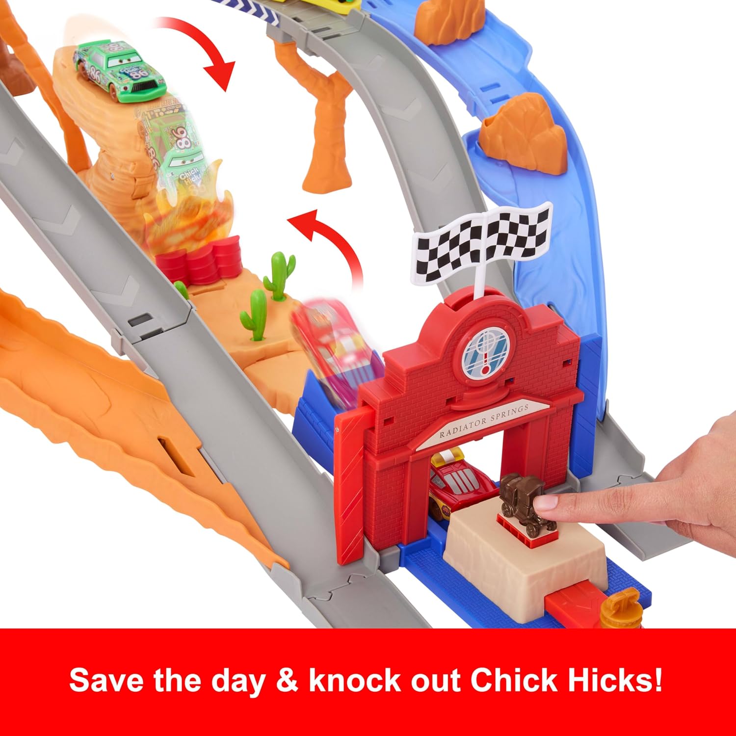 Thumbnail 5 de Mattel Cars Toy Playset Rescue Raceway 4