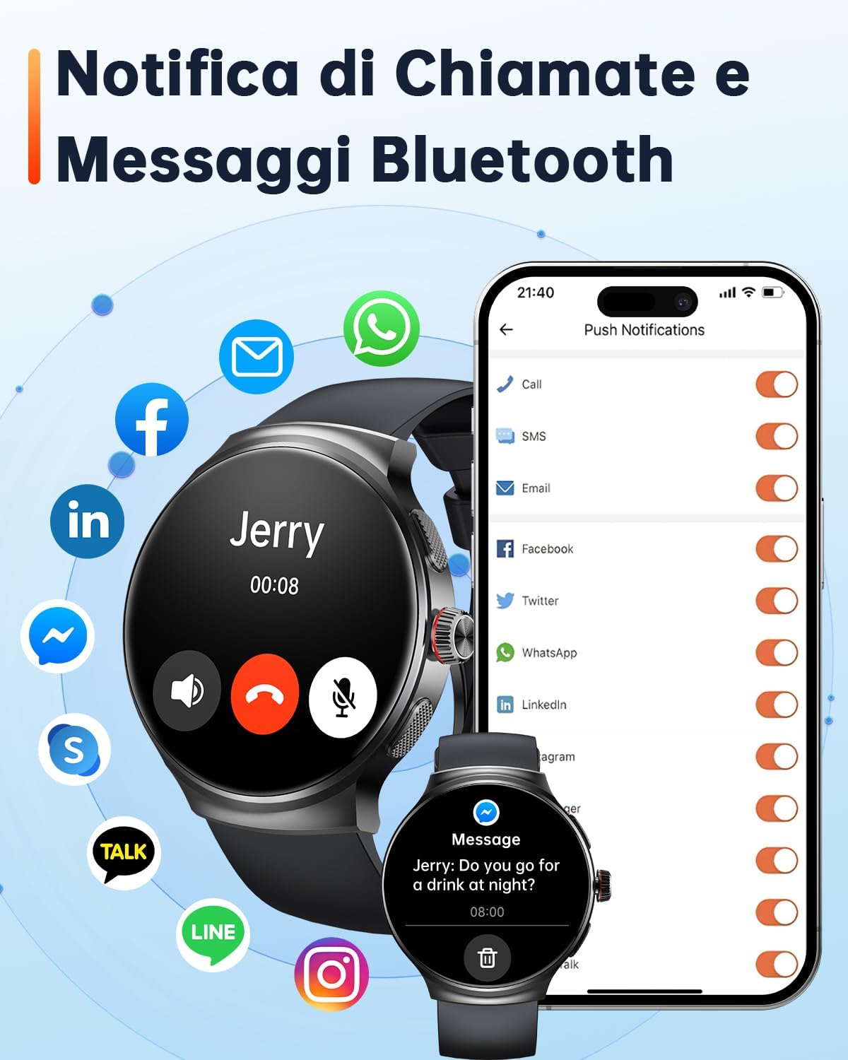Detalle de OUKITEL Orologio 1,43" AMOLED con GPS