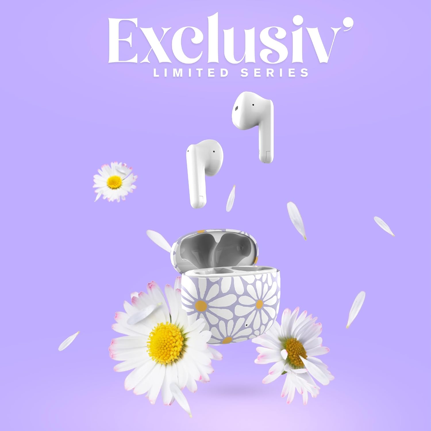 Thumbnail 1 de T'nB Collection Exclusiv’ Flower — écouteurs Bluetooth 5,3 semi intra-auriculaires avec micro intégré