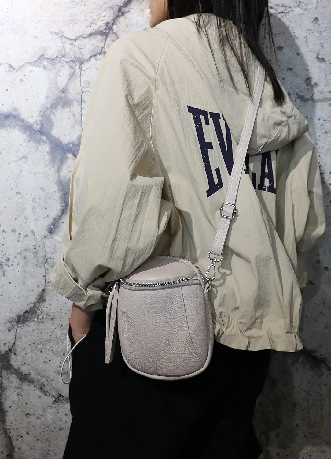 Thumbnail 5 de SH Leder Emma G328 — Sac à bandoulière multifonction en cuir véritable pour femme