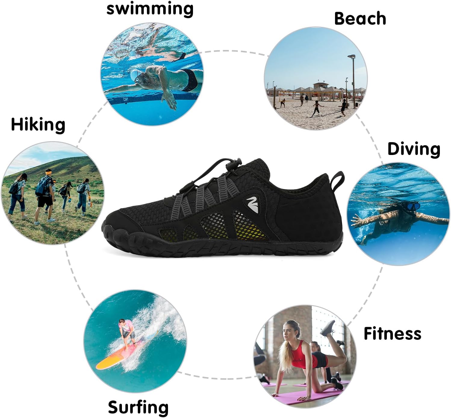 Thumbnail 5 de Centipede Demon Swim Water Shoes for Women and Men
