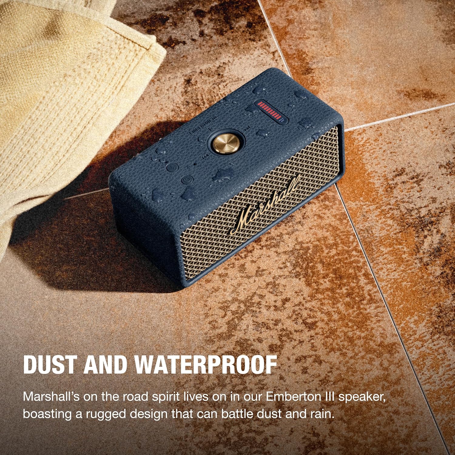 Thumbnail 4 de Marshall Emberton III Portable Bluetooth Speaker (IP67, 32+ Hr Playtime) — Midnight Blue