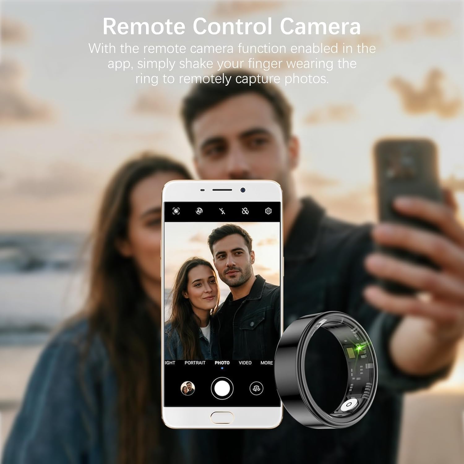 Thumbnail 5 de FKGZJF Smart Ring for Health Tracking — Sleep, Heart Rate, SpO2, HRV, and Activity (No Subscriptions, IP68)