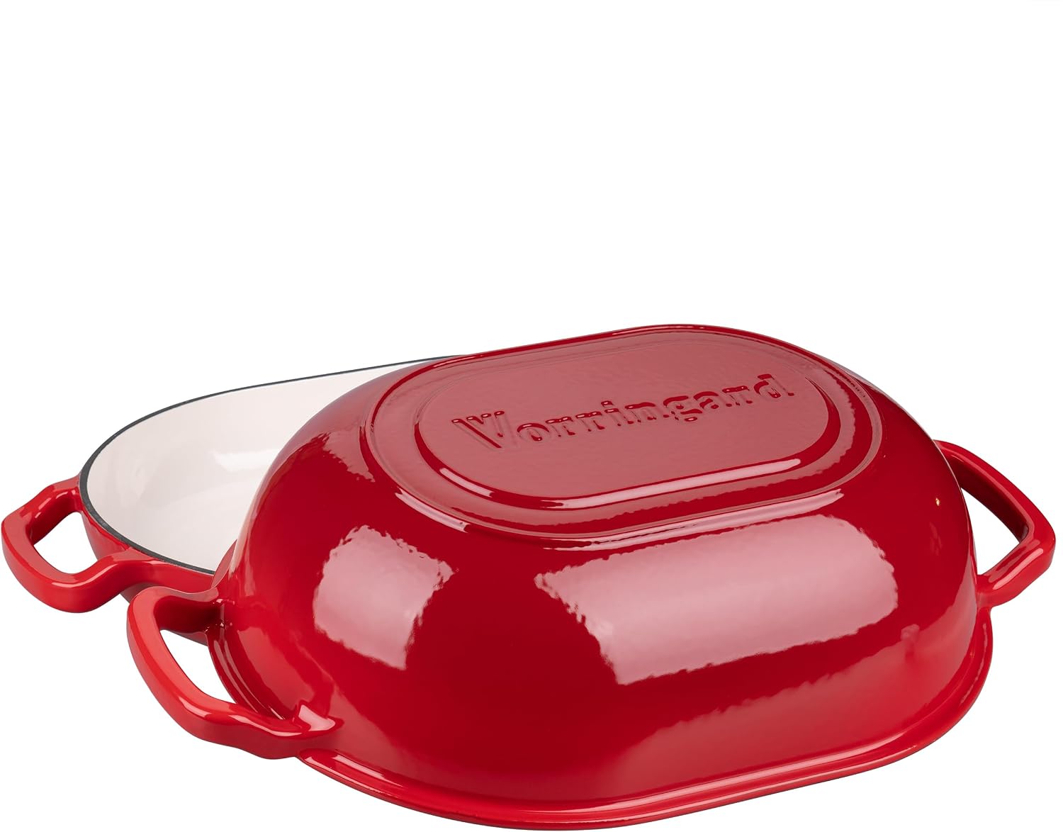 Detalle 2 de VORRINGARD 7QT Enameled Cast Iron Dutch Oven ๐ฒ