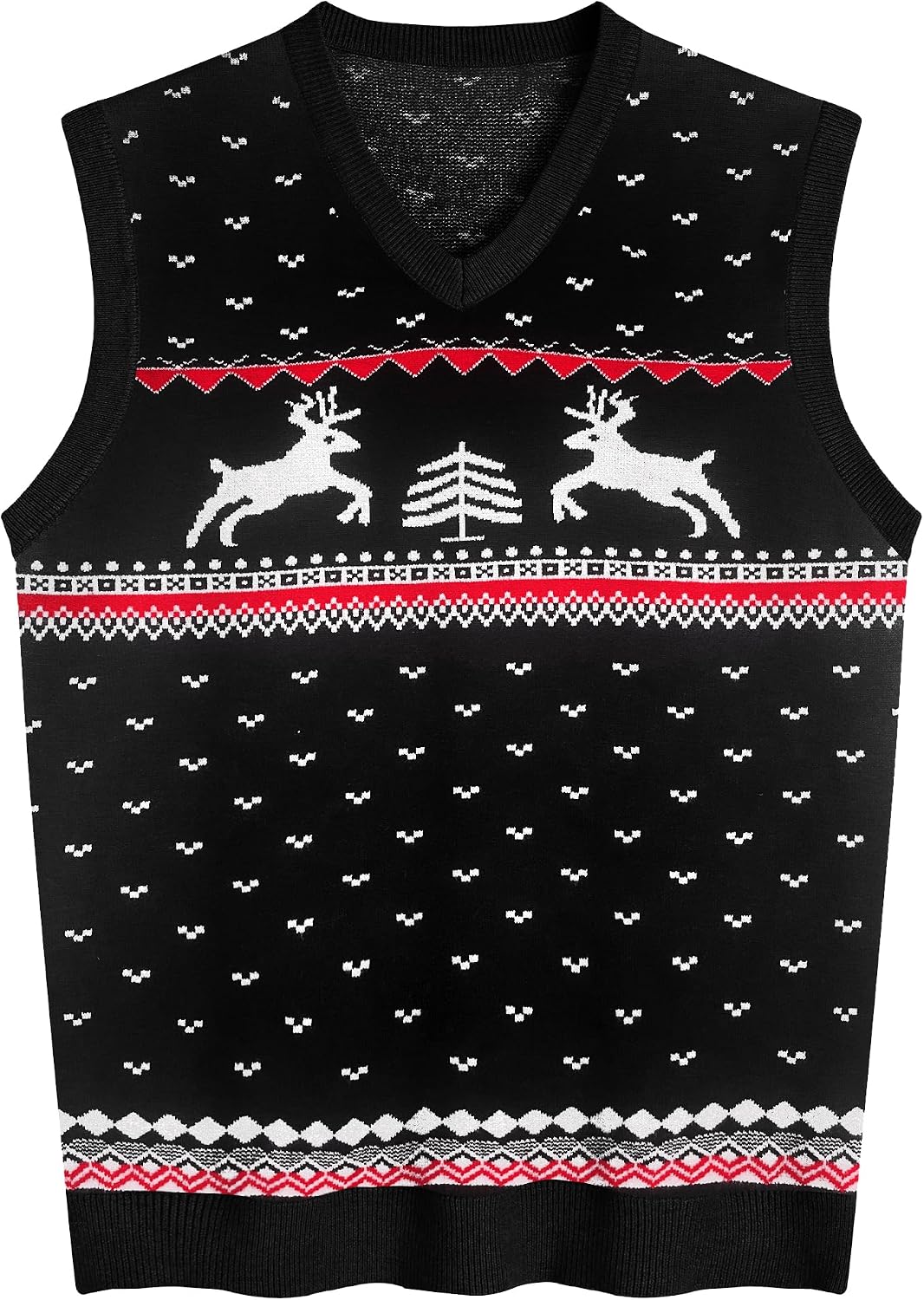 Thumbnail 6 de Amussiar Men's Sweater Vest V-Neck