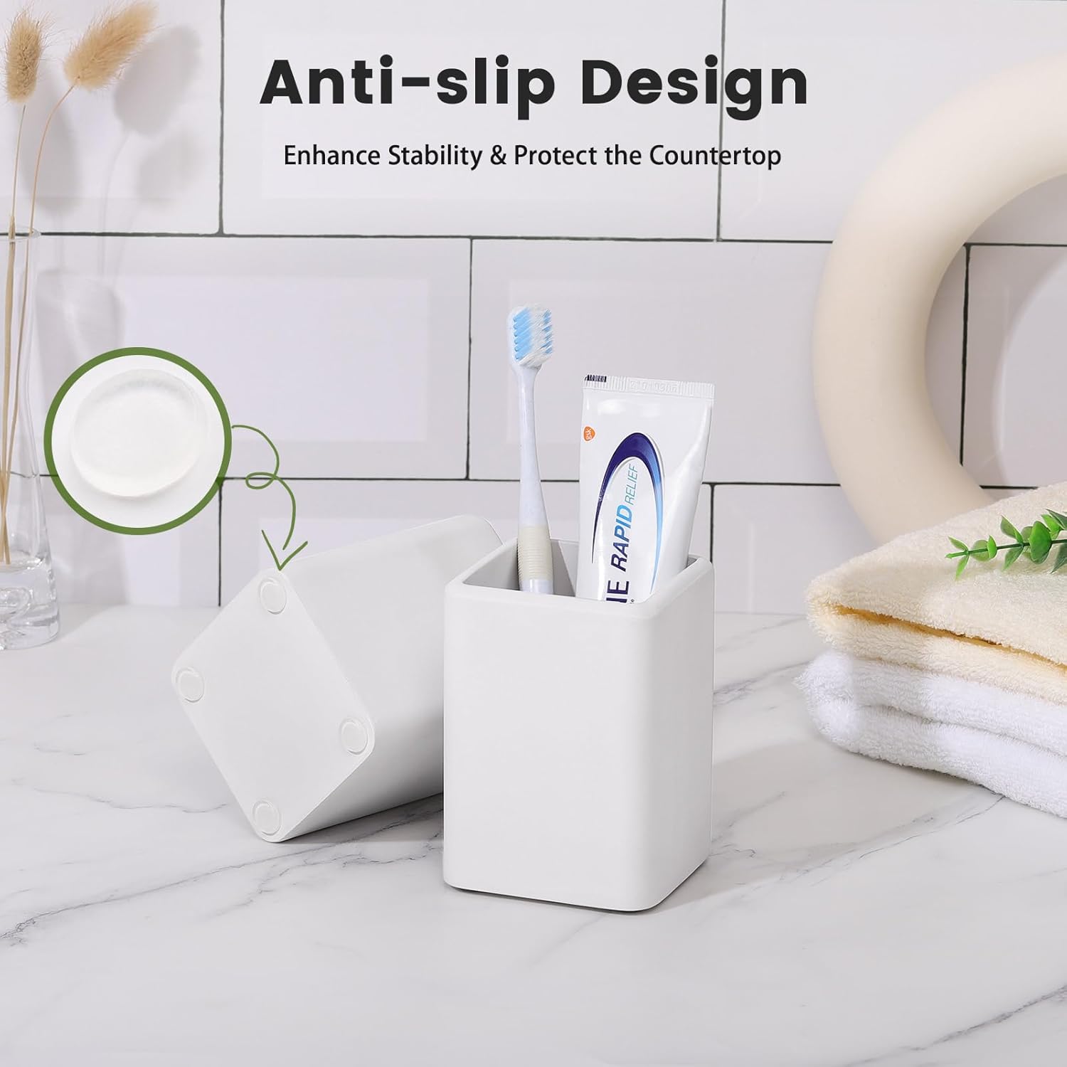 Thumbnail 5 de Luxspire Zahnbürstenhalter 2 Stück Zahnbürstenhalter