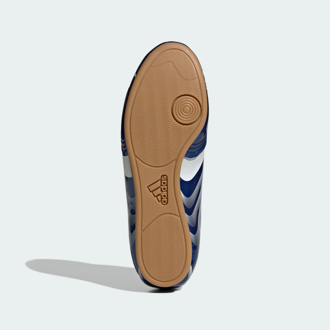Detalle de Zapatilla Taekwondo F50 de Adidas – azul