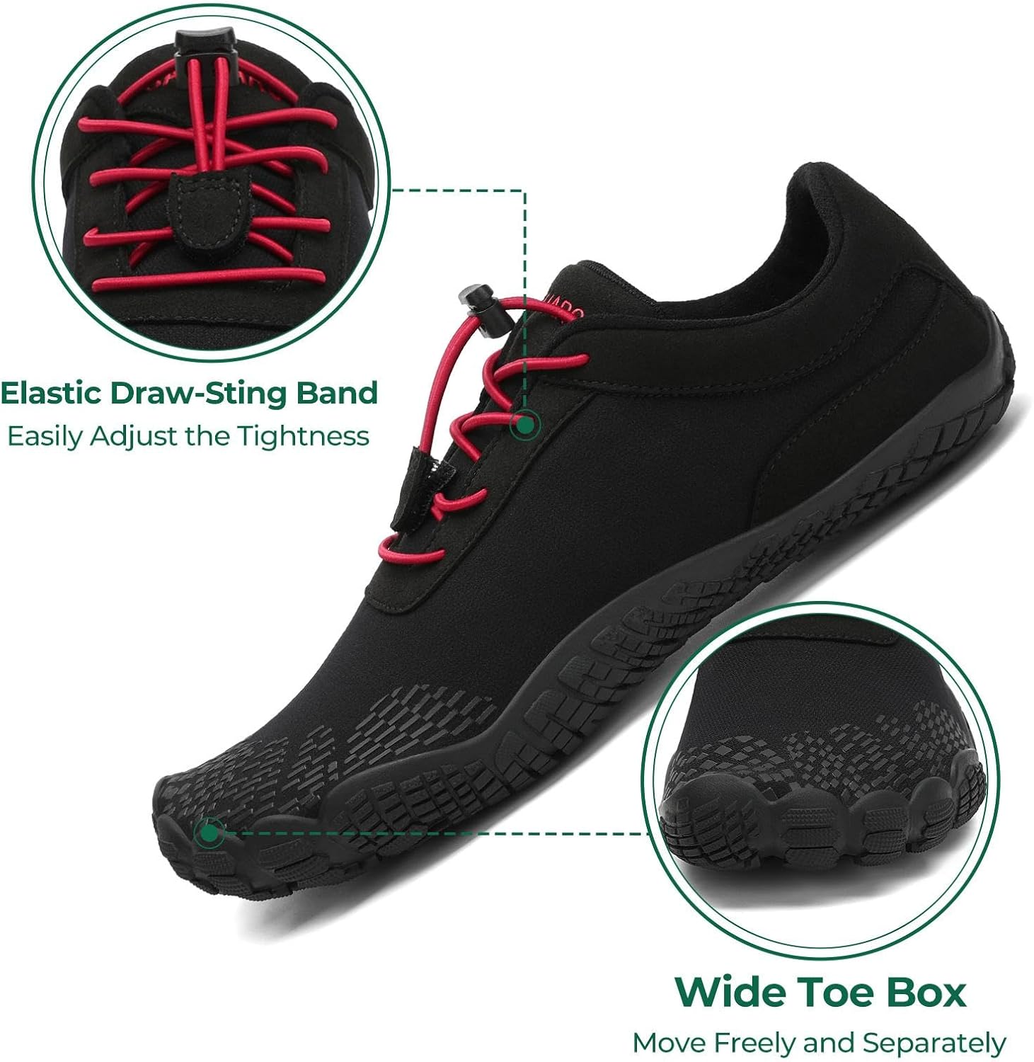 Thumbnail 1 de SAGUARO Uomo Donna Scarpe Barefoot – Scarpa Minimalista da Palestra, Punta Larga e Suola a Goccia Zero (Gr. 35–48)