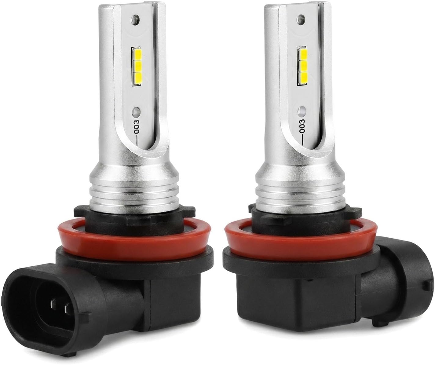 Detalle de Abstru H8/H9/H11 LED Fog Light Bulbs (Pack of 2) 80W 6500K Cool White — IP68 Waterproof