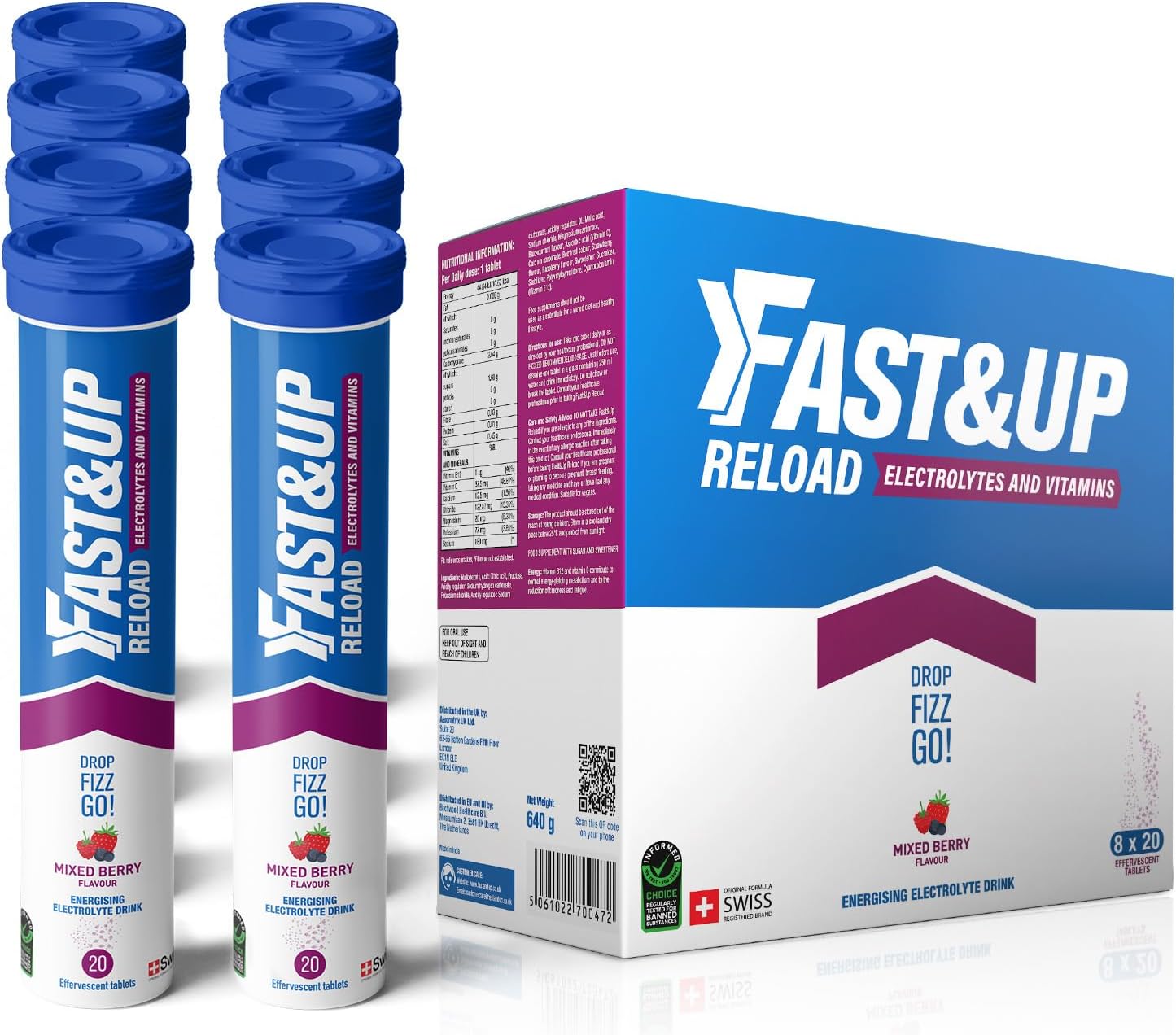 Thumbnail 1 de Fast&Up Reload – Energising Electrolyte Drink (Variety Pack) with Vitamin C & B12