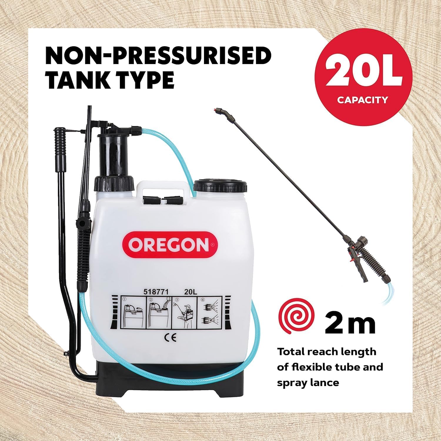 Detalle de Oregon Backpack Sprayer 20 litres knapsack