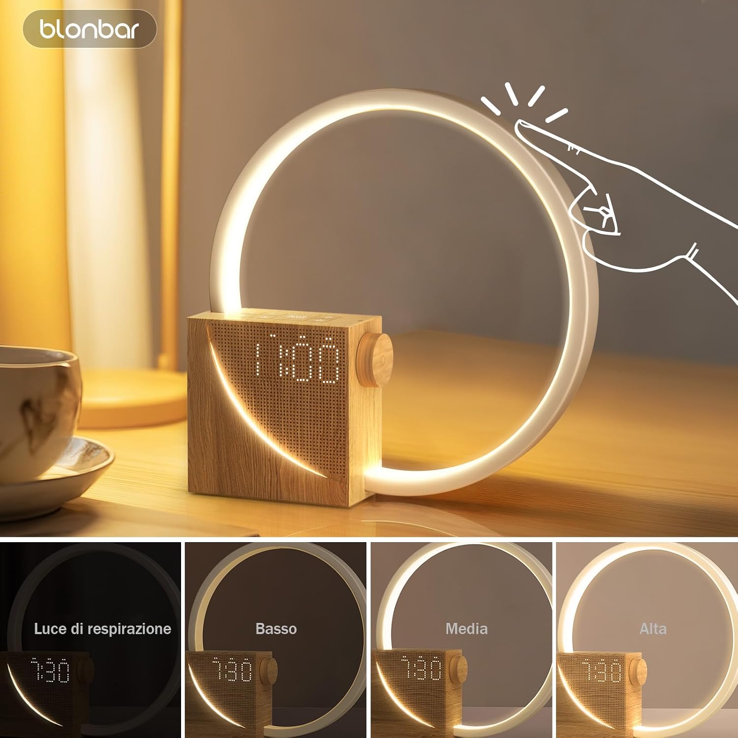 Thumbnail 4 de blonbar Wake-up Light lampada da comodino 10W
