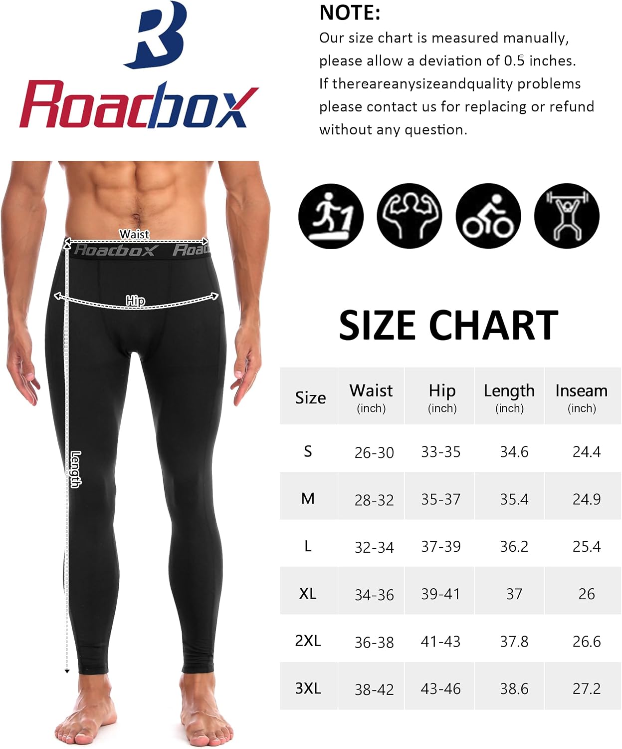 Thumbnail 6 de Roadbox Thermal Compression Pants Men running tights