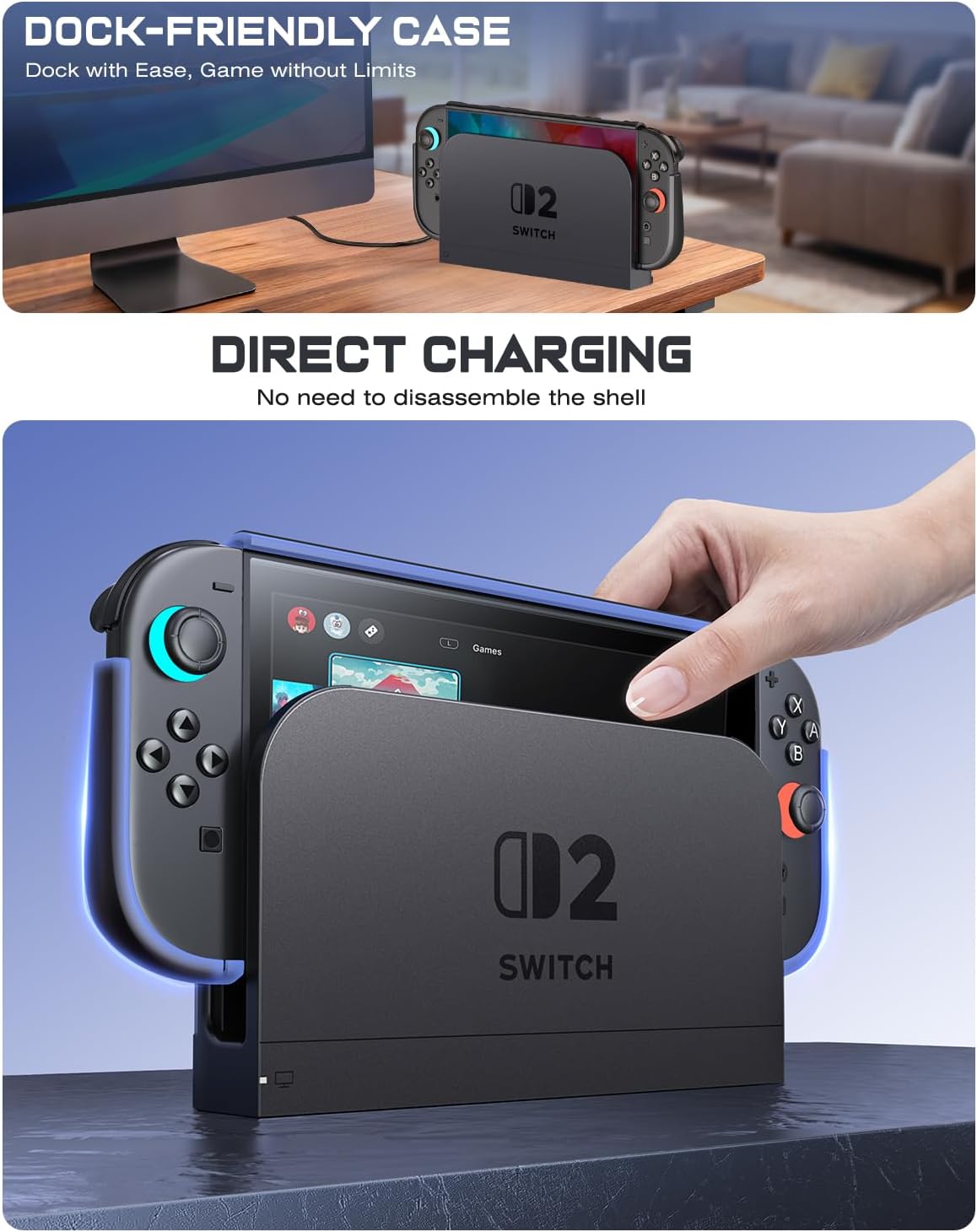 Thumbnail 5 de Nintendo Switch 2 Schutzhülle, slim TPU Grip