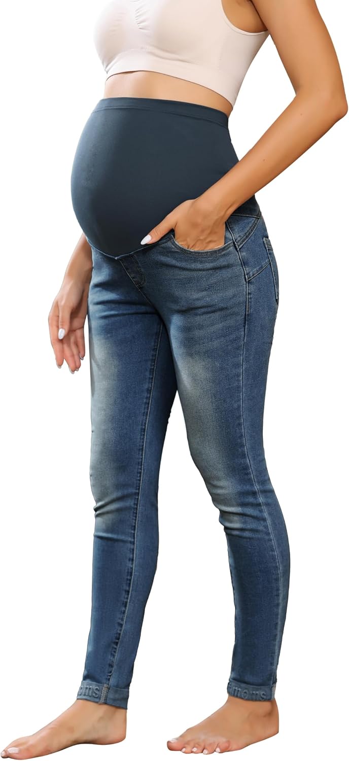 Thumbnail 6 de Maacie Maternity Pants Long Elastic Jeans for Pregnancy – Comfortable, Supportive Denim in Various Fits