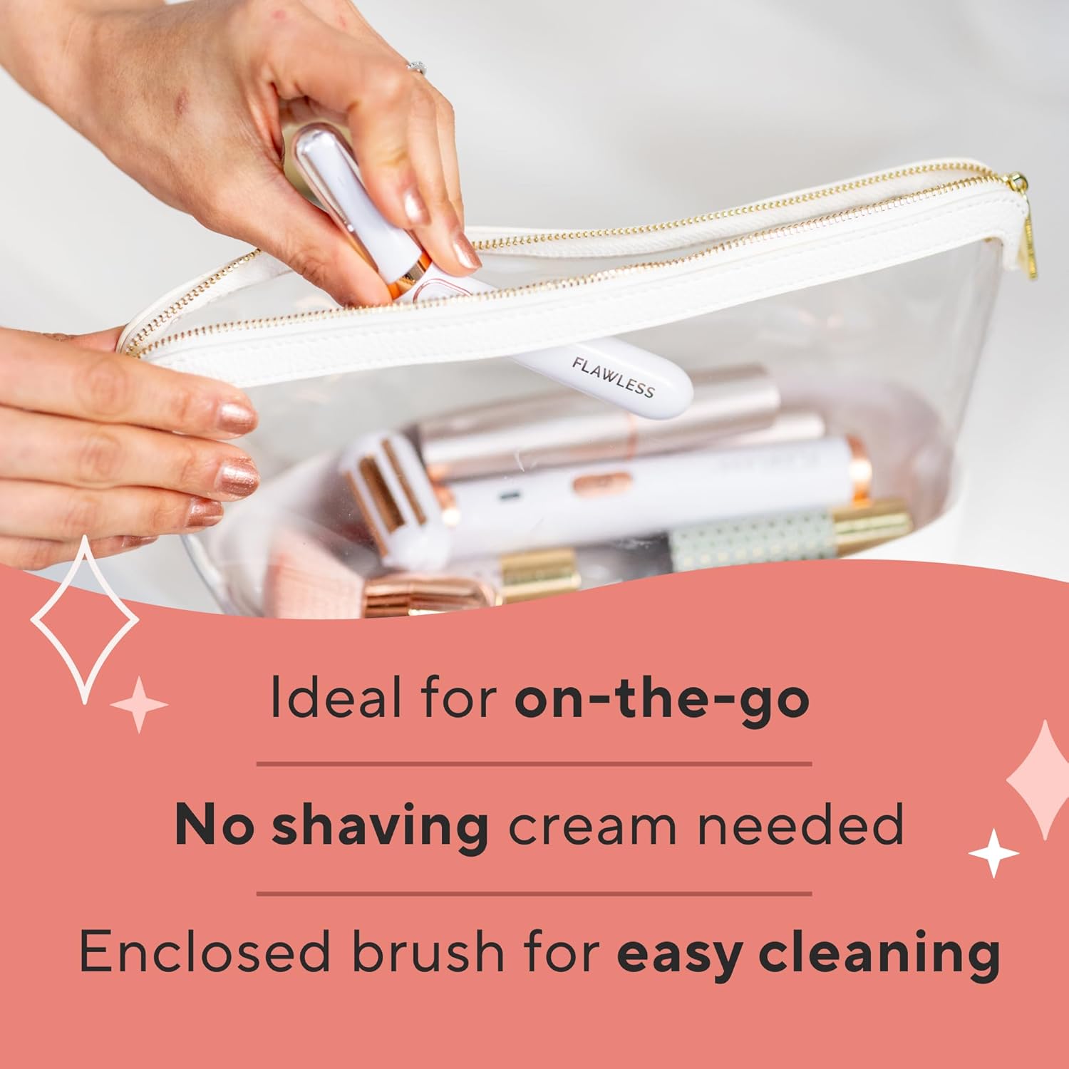 Detalle de Finishing Touch Flawless Bikini Trimmer & Hair Remover — Painless, Precision Grooming for Women