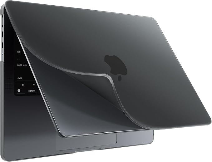 Detalle de BlueSwan Carcasa PP para MacBook Pro 16" 🖥️ Negra Mate