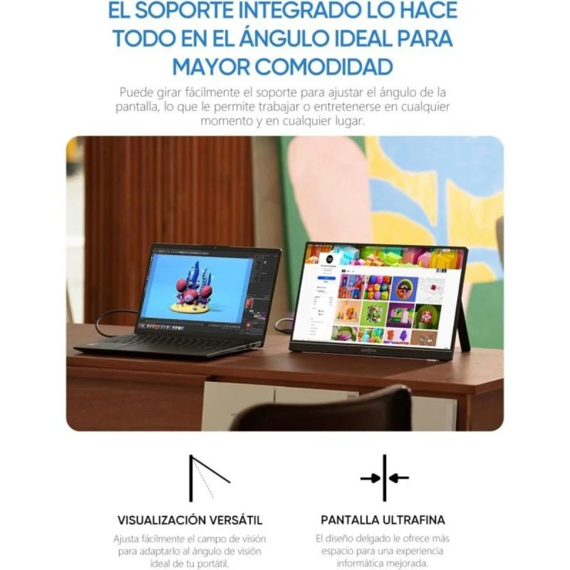 Detalle 2 de ARZOPA 15,6" FullHD IPS 60 Hz — monitor portátil