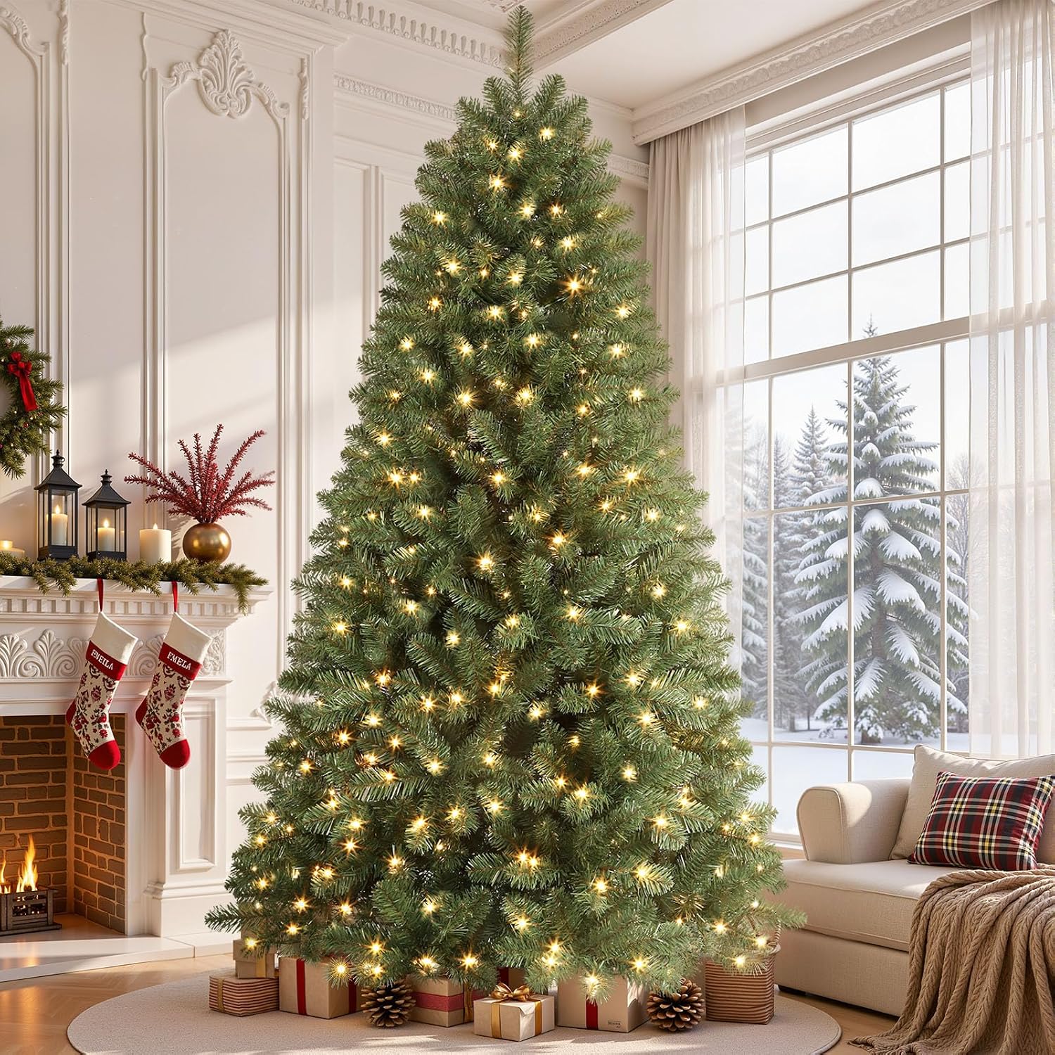 Detalle 2 de SHareconn G0501A(0.17) G1002A(0.34) 6-Foot Prelit Spruce Christmas Tree