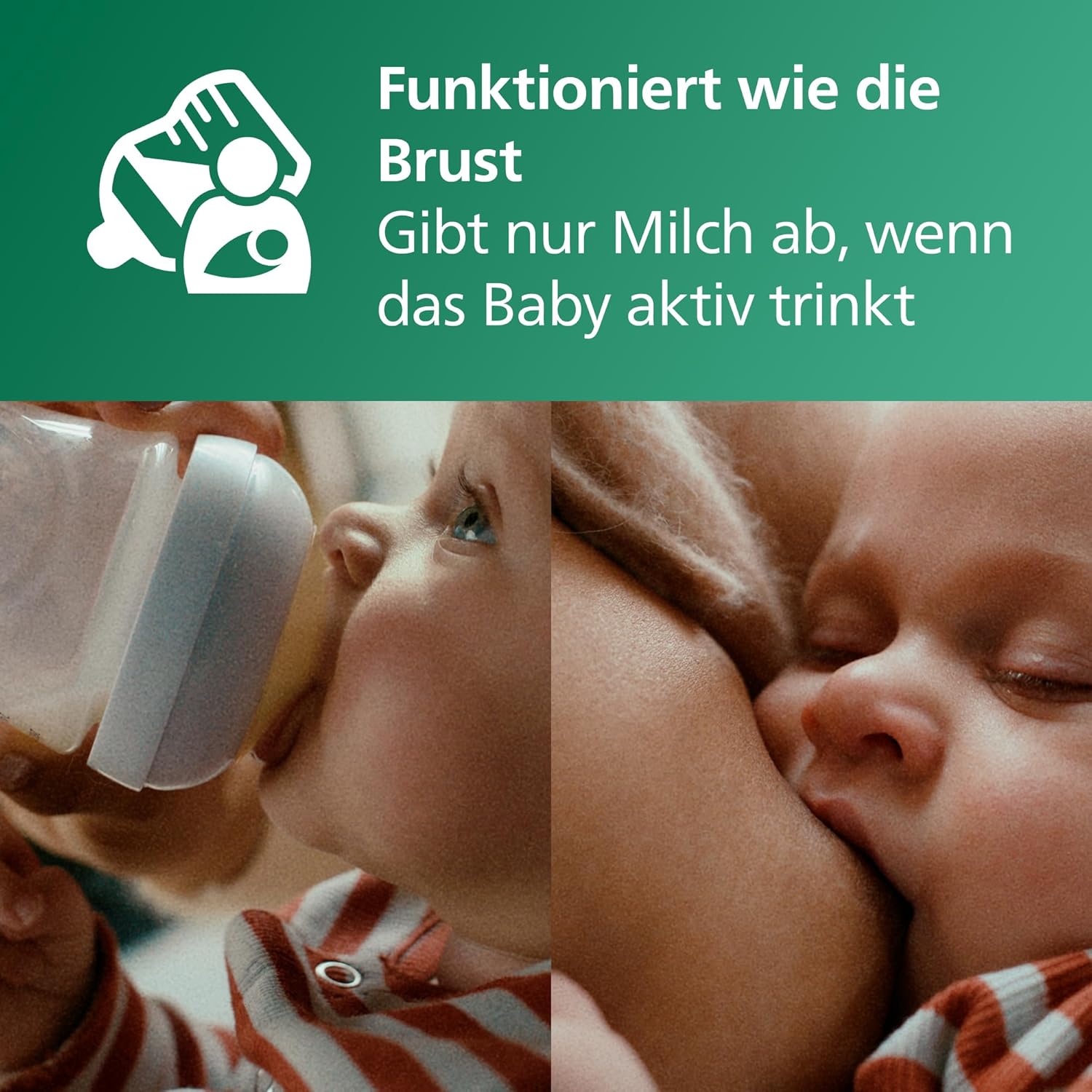 Detalle de Philips AVENT SCD878/11 3 Babyflaschen