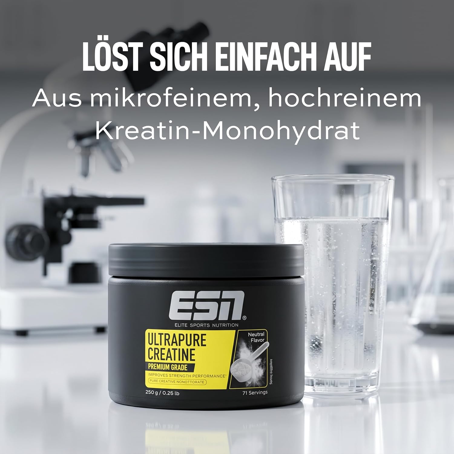 Detalle 2 de ESN Ultrapure Creatine Monohydrate – mikrofeines Monohydrat, 250 g