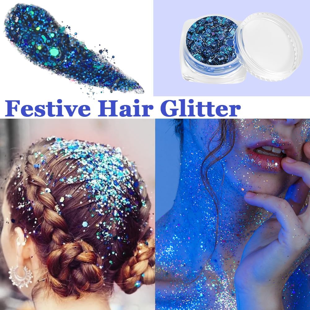 Thumbnail 4 de AOOWU Festival gel glitterato per viso e corpo con 6 colori