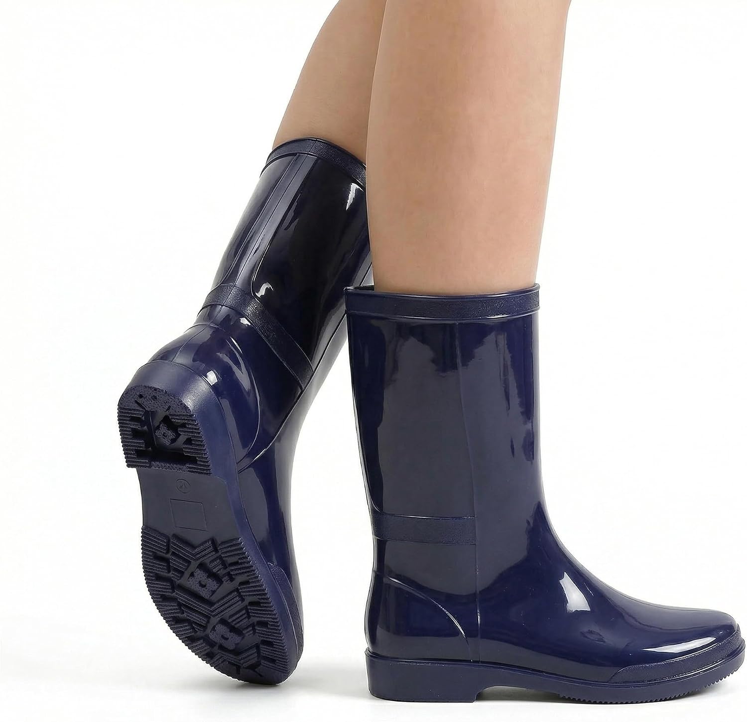 Detalle 2 de JOMIX regenlaarzen voor dames, hoge pvc-laarzen met antislipzool