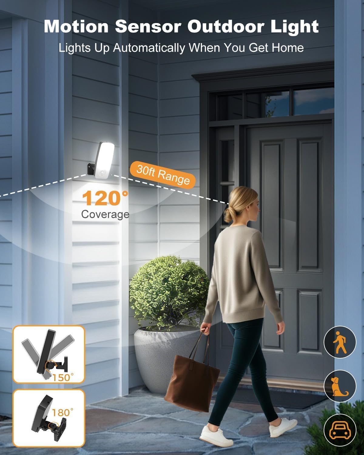 Thumbnail 4 de Vighep Rechargeable Outdoor Wall Light with Remote – 10000mAh, 600 Lumen, IP65