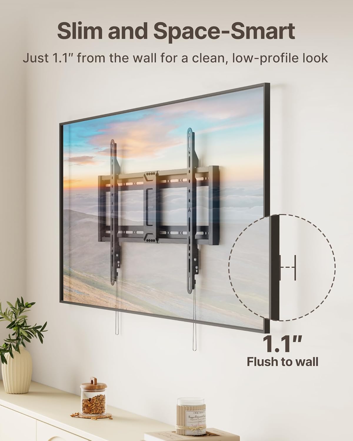 Thumbnail 3 de monTEK Heavy Duty TV Wall Mount 200 lbs
