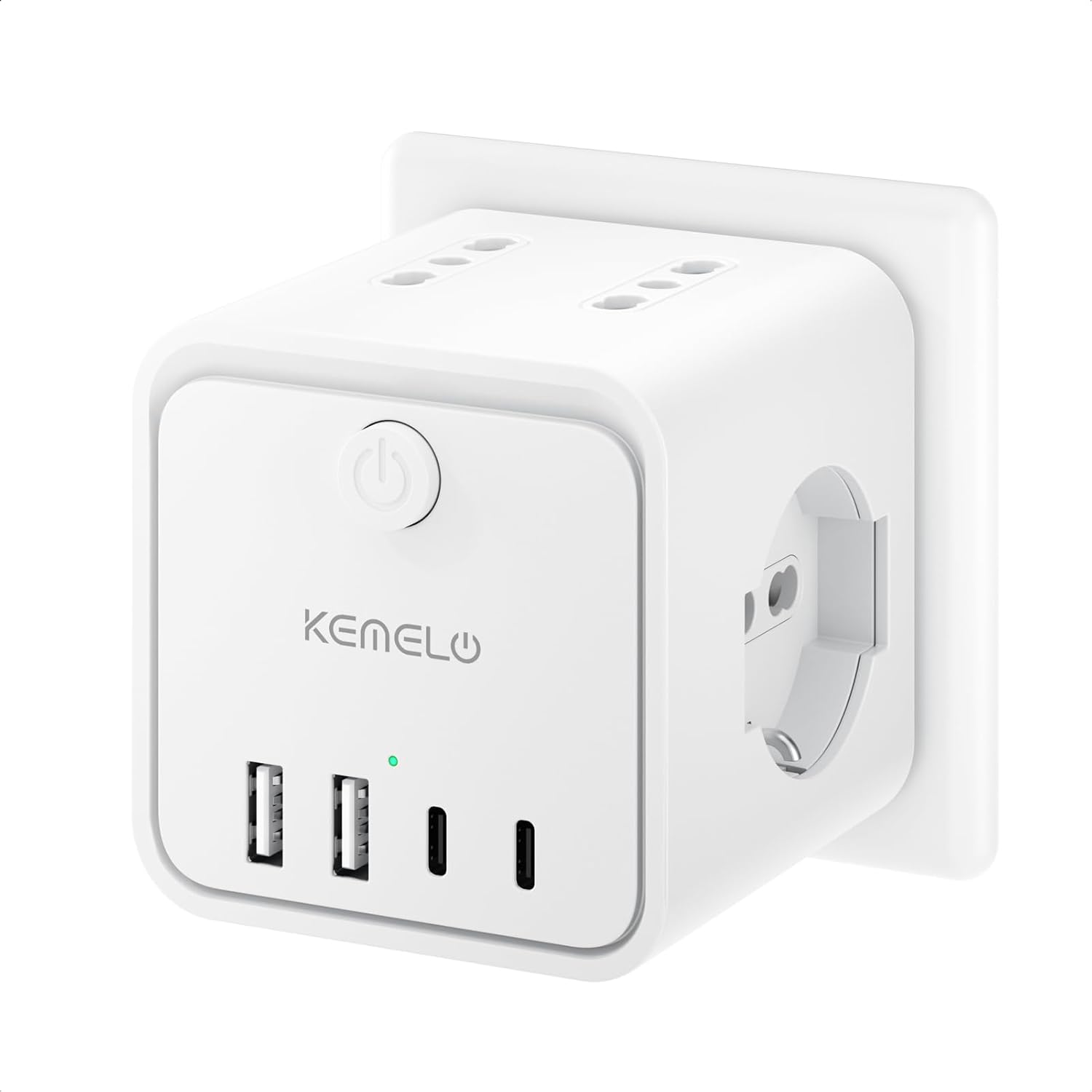 Detalle de Ciabatta multipresa 4 prese con USB 🔌