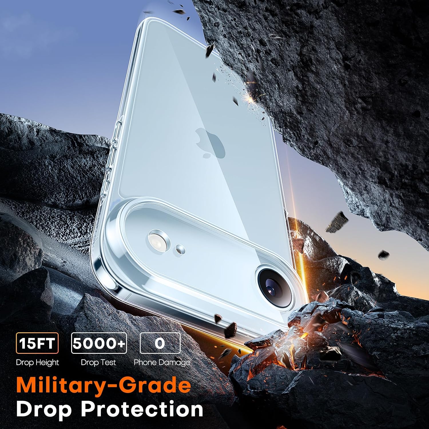 Detalle 2 de TAURI for iPhone Air Case Clear 0.04