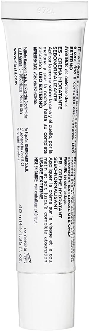 Detalle 2 de Rilastil Acnestil Matt Crema Matt Attiva Idratante Sebo-Normalizzante 40 ml