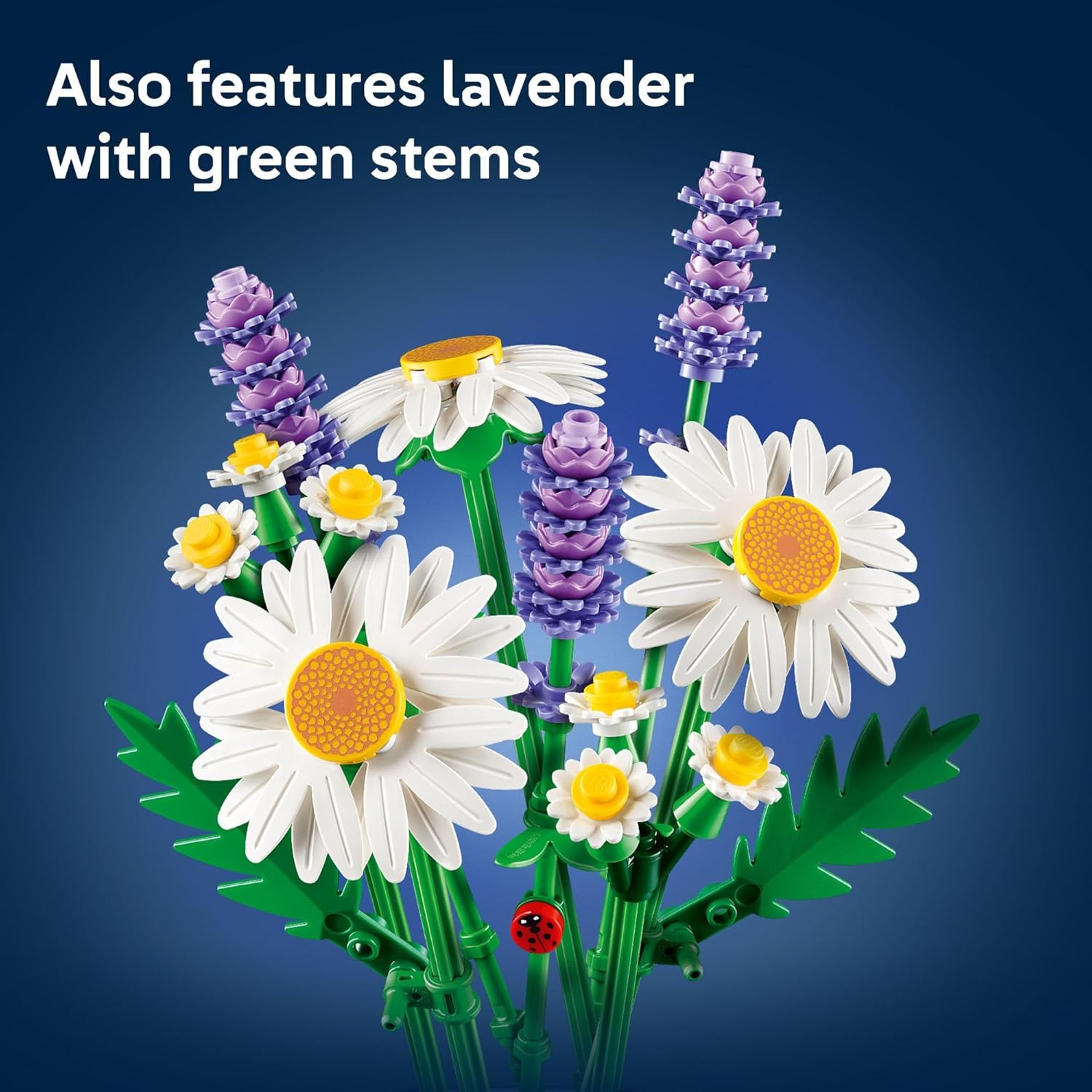 Detalle 2 de LEGO Botanicals Daisies Building Toy (11508) – 133-Piece Flower Display Kit for Ages 9+