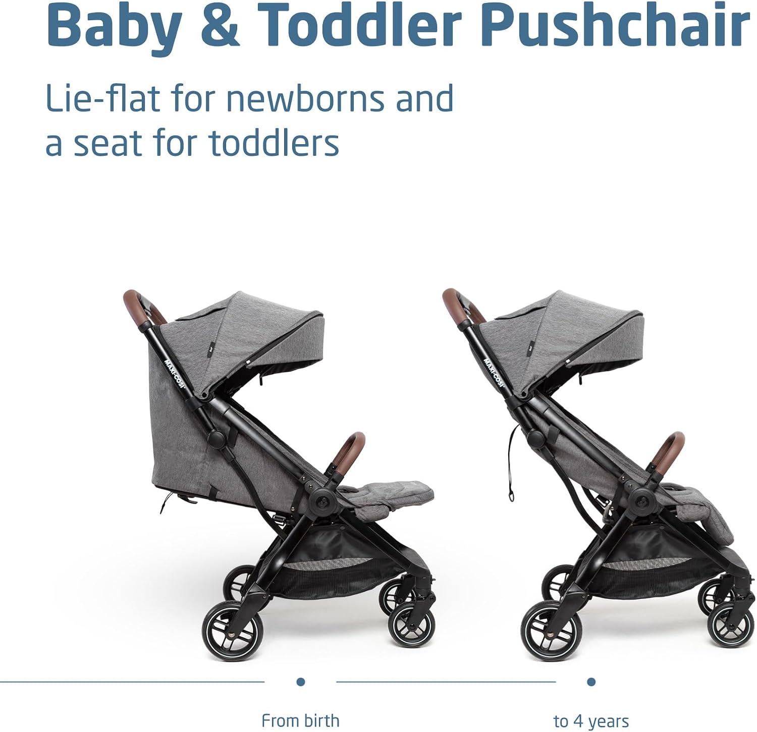 Thumbnail 1 de Maxi-Cosi Eva3 Baby Stroller: Lightweight, One-Hand Fold, 0–22 kg, 0–4 Years