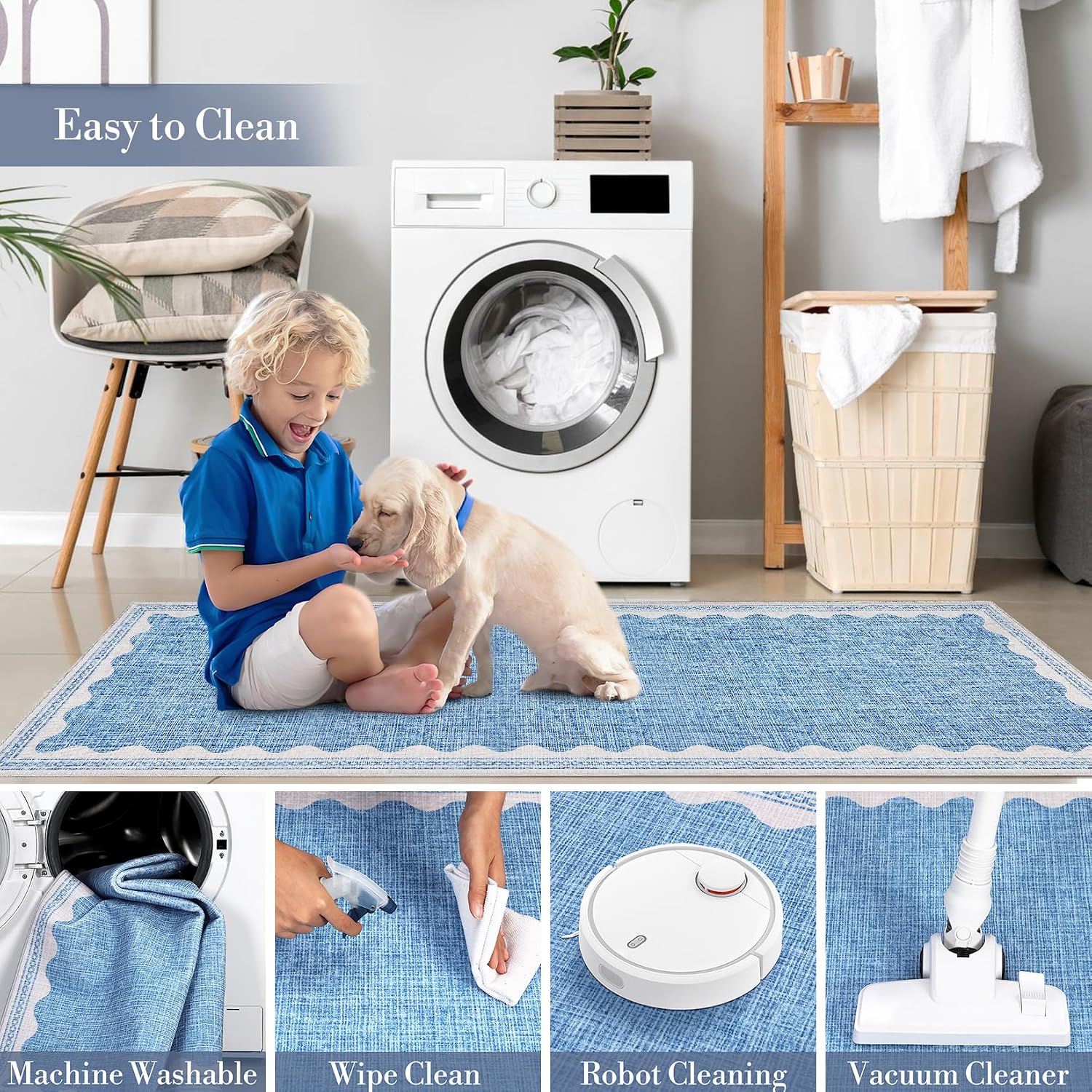 Thumbnail 6 de CAREMEE 2x6 Scalloped Blue Runner