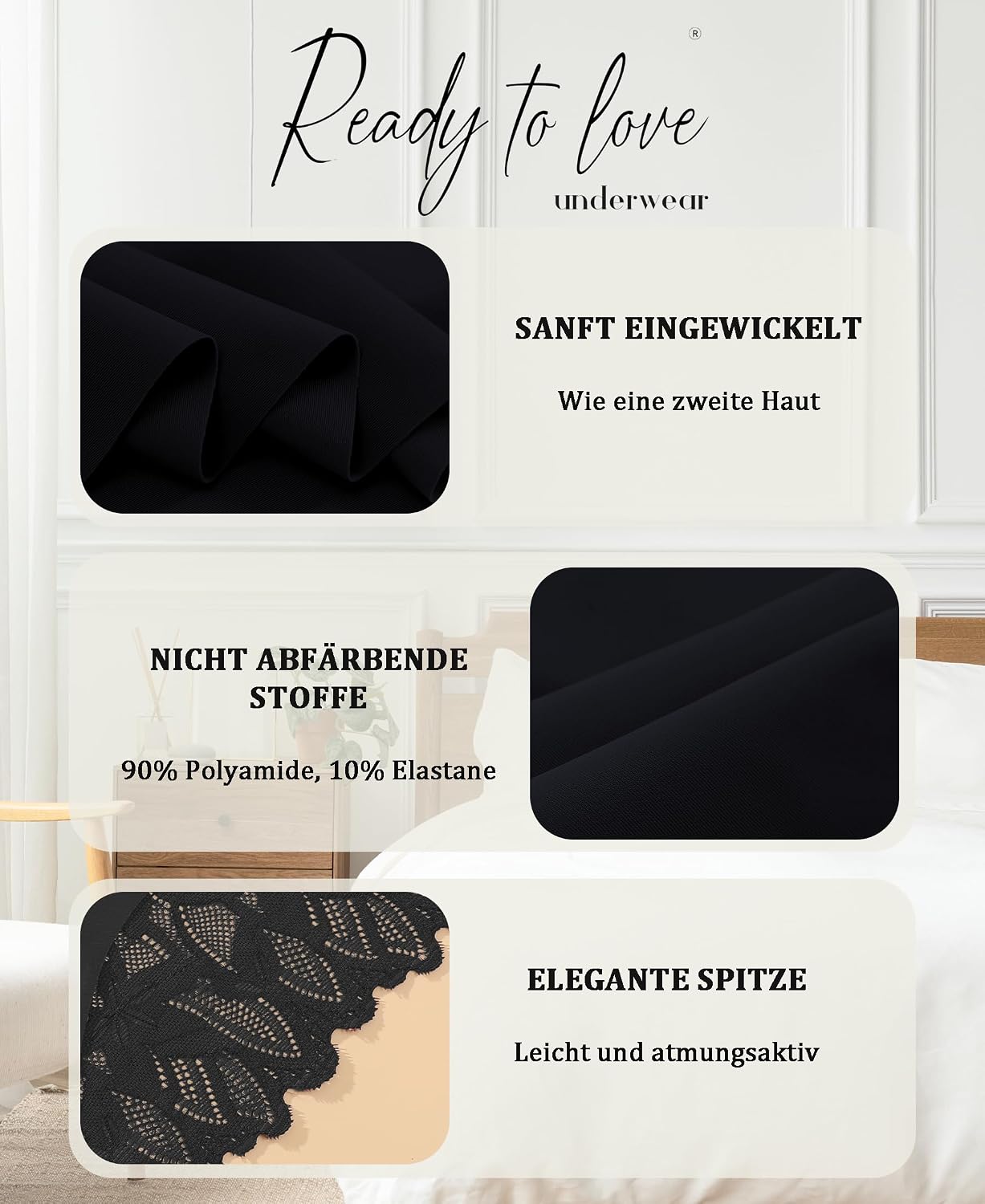 Thumbnail 3 de READY TO LOVE Seamless Slip 6er Pack