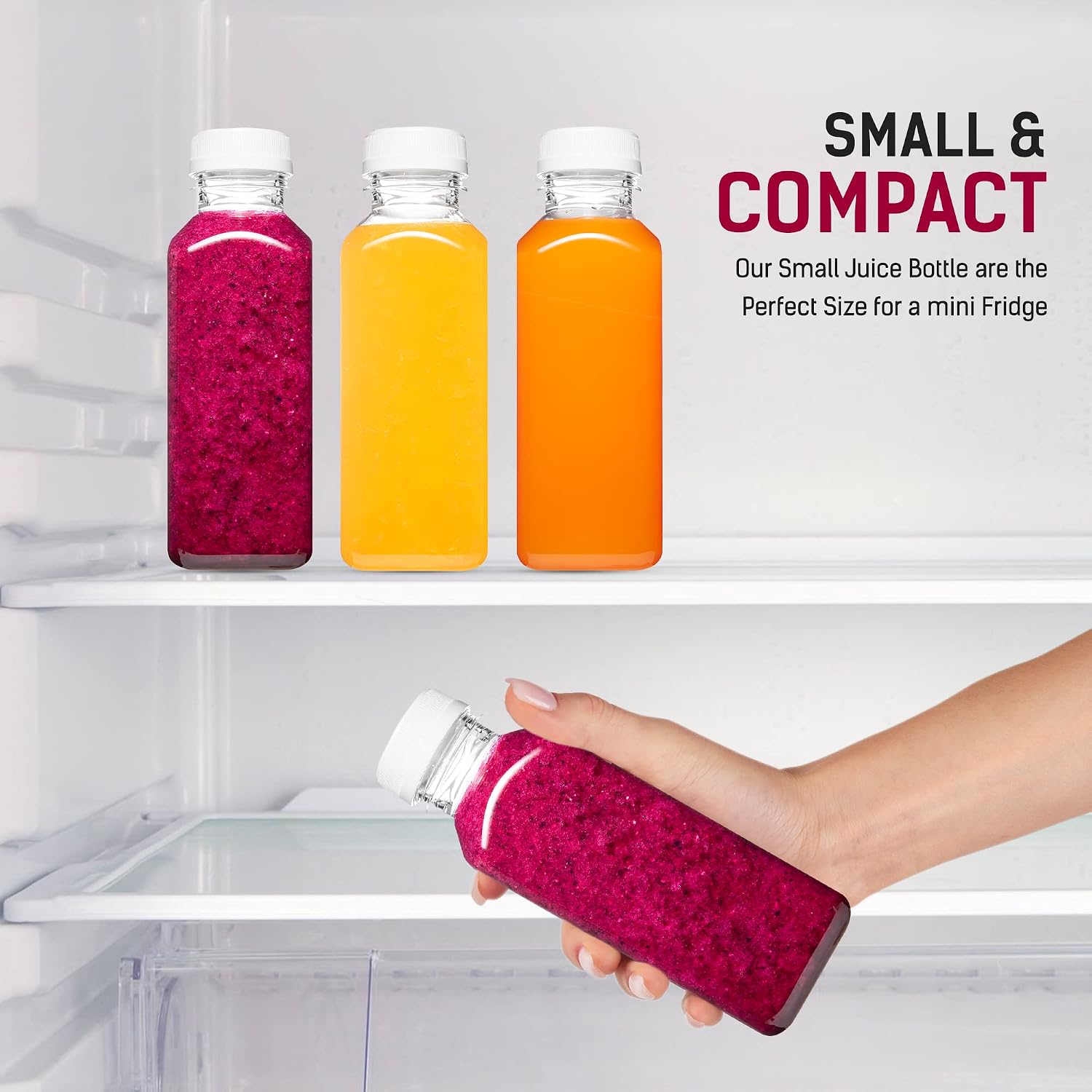 Thumbnail 4 de Norcalway 12oz Juice Bottles with Caps