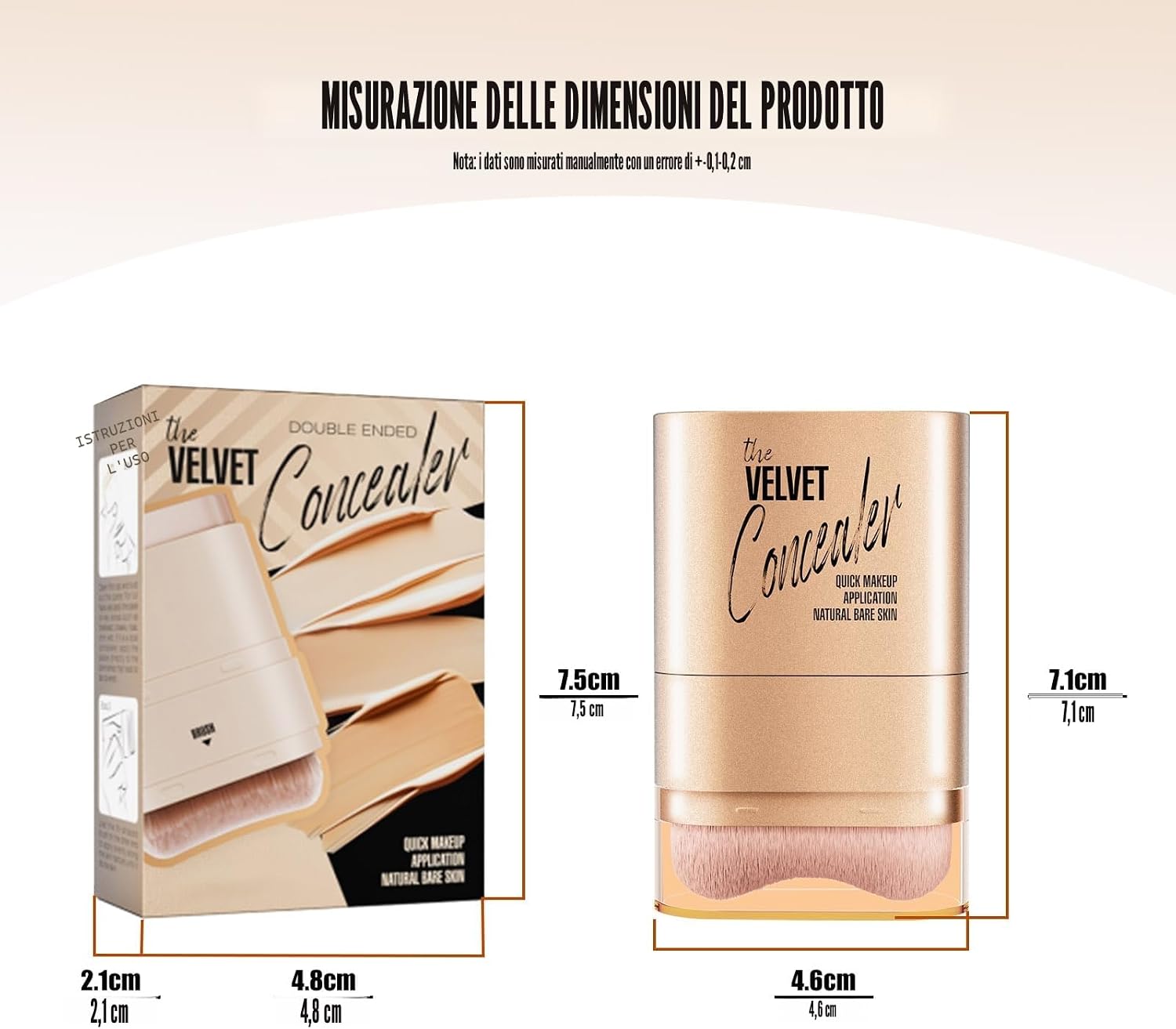 Thumbnail 6 de Catlinez 2 in 1 Correttore: Copre Segni di Acne, Macchie e Cerchi Sciuri con Finish Crema (Avorio) – 47 g