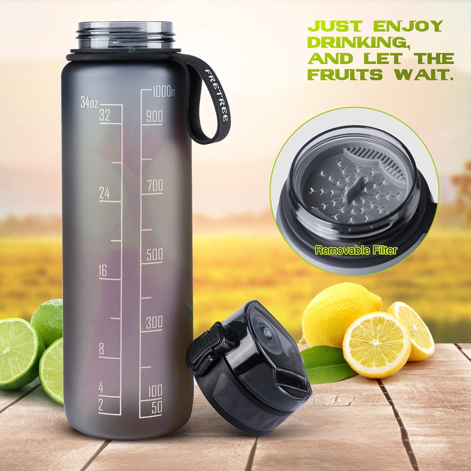 Thumbnail 3 de FULDENT Sports Water Bottle 1L leakproof bottle 🚰