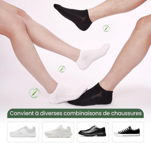 Detalle de Cirorld Chaussettes Sport en Bambou/Coton Mixte - 6 Paires, Tailles 39-42 & 43-46